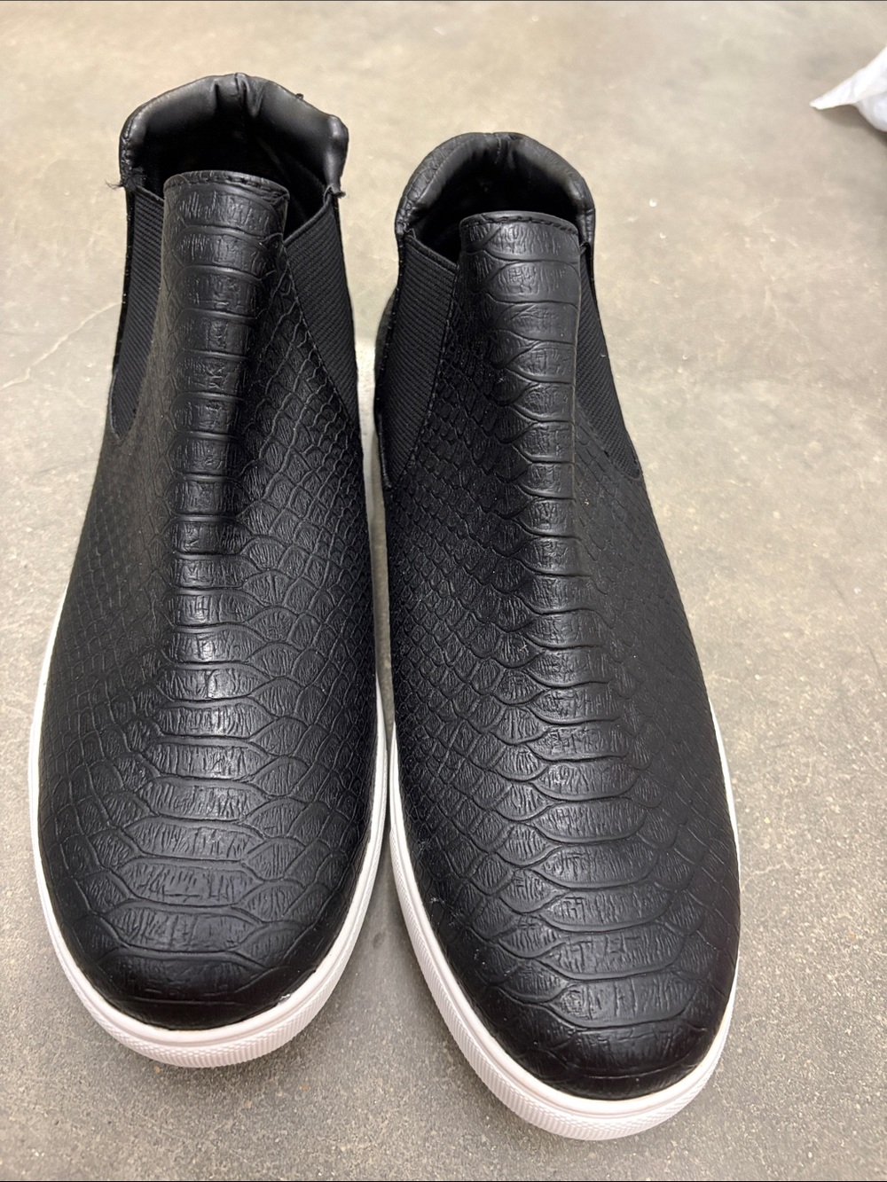 Cushionaire Textured Black Slip-On Ankle Booties - Comfortable Everyday Style